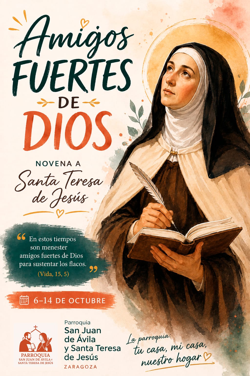 Iniciamos la novena a Santa Teresa
